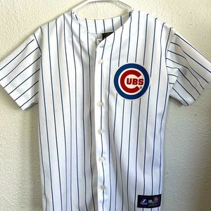 White Pinstripe Cubs Jersey